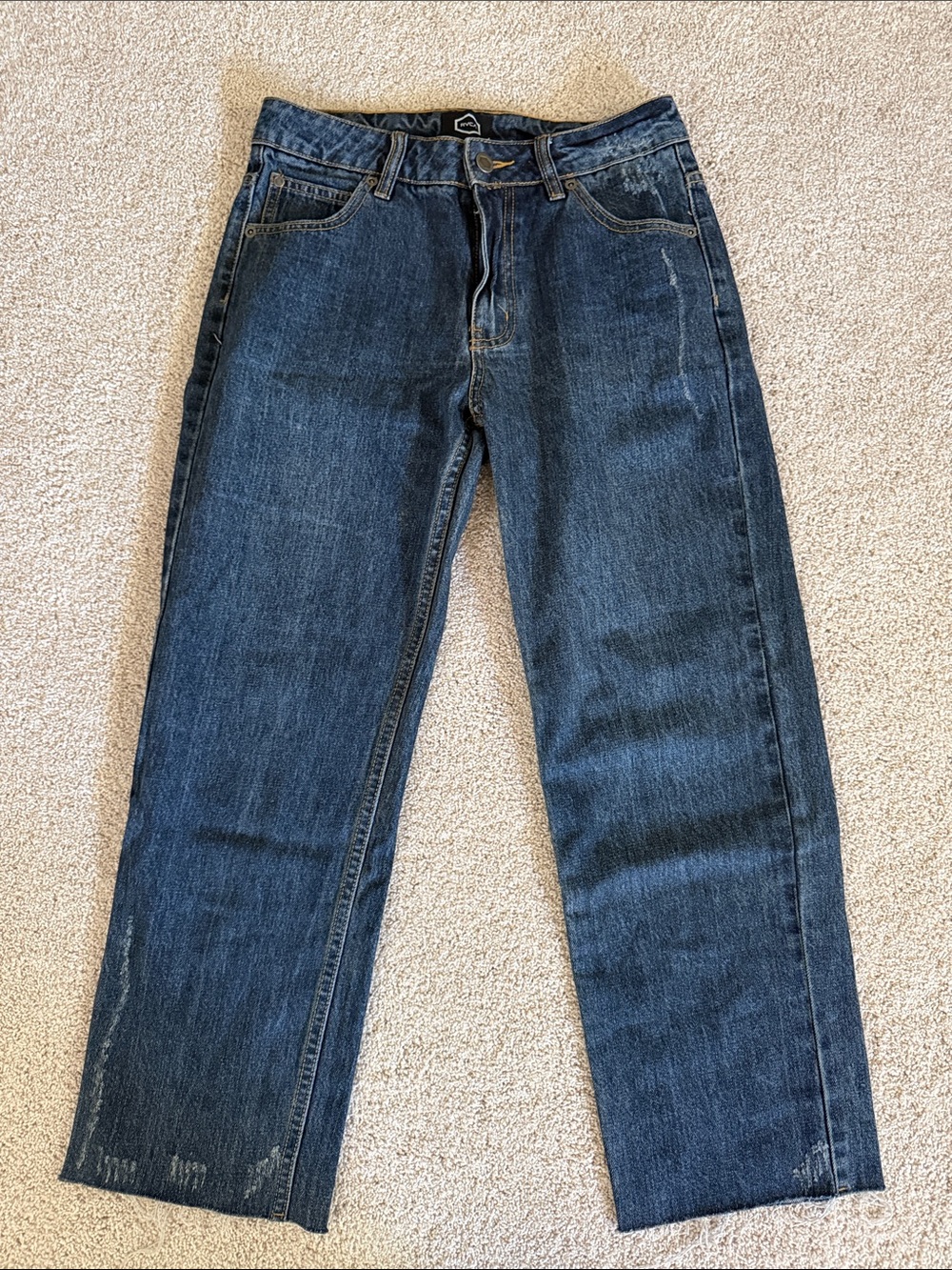 RVCA Straight-Leg Indigo Blue Jeans